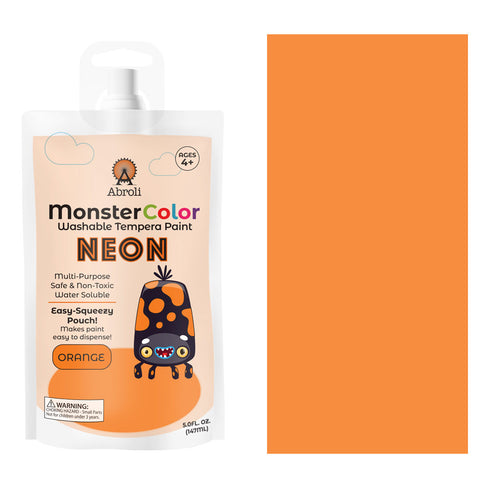 5 OZ NEON ORANGE WASH TEMPERA